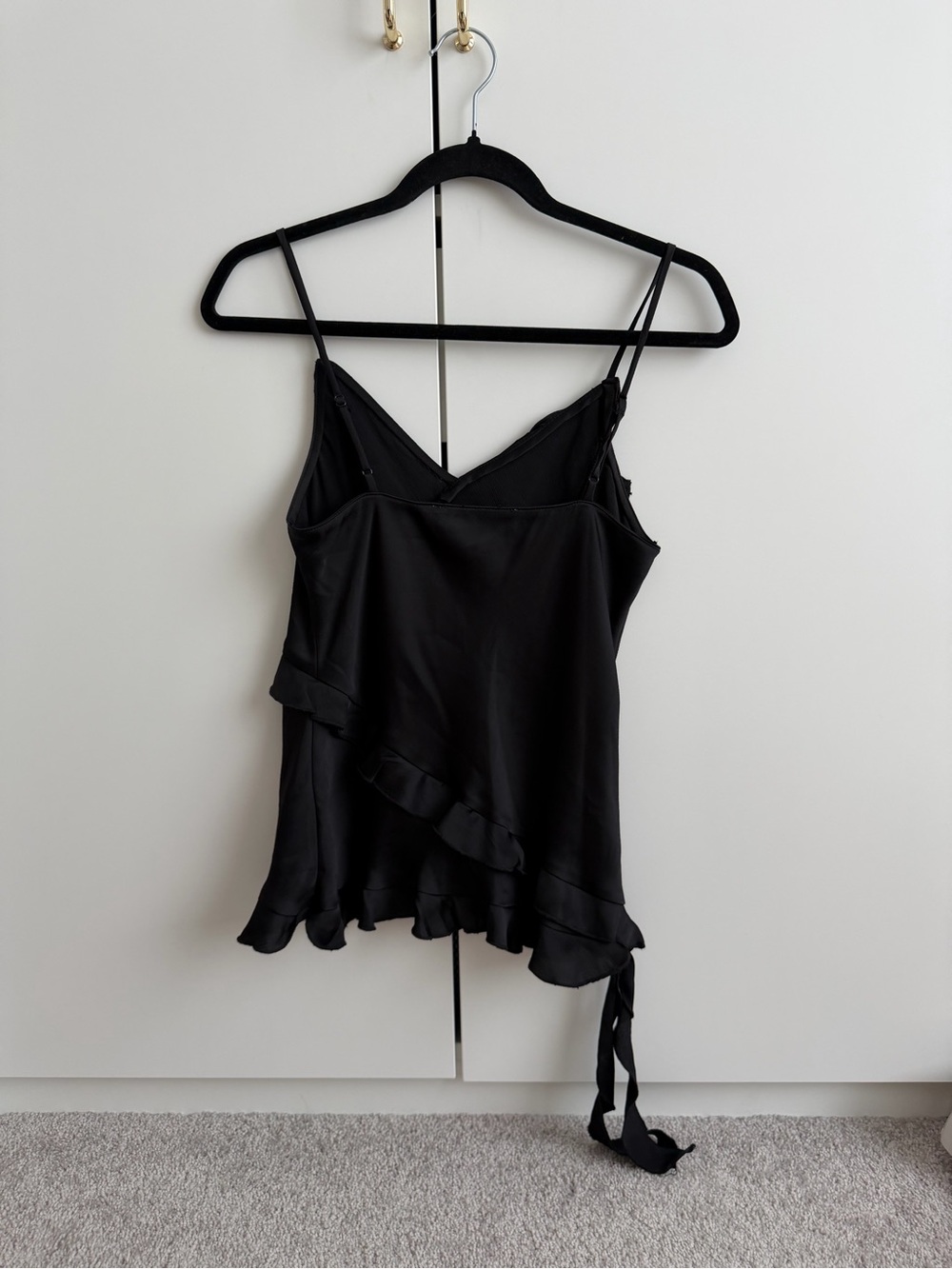ASTR Black Ruffle Top - Picture 2 of 4